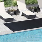vidaXL Tapis de sol Noir 1 5 x 4 m Caoutchouc
