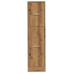 vidaXL Armoire d'apothicaire chêne artisanal bois d'ingénierie