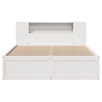 vidaXL Cadre de lit sans matelas blanc 120x200 cm bois de pin massif