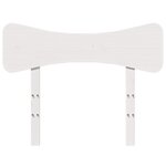 vidaXL Tête de lit blanc 75 cm bois massif de pin