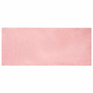 vidaXL Tapis en Fourrure Synthétique de Lapin Olite Rose 80 x 200 cm