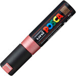 Marqueur Posca Rouge métal PC8K Pointe large biseautée
