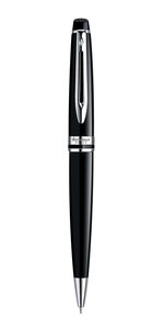 Waterman expert stylo bille   laque noire  recharge bleue pointe moyenne  coffret cadeau