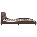 vidaXL Cadre de lit sans matelas marron 200x200 cm similicuir