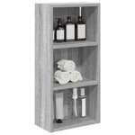 vidaXL Armoire murale de salle de bain Gris Sonoma 30 x 16 x 62 5 cm