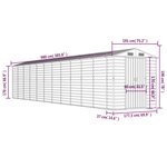 vidaXL Abri de jardin marron 191x980x198 cm acier galvanisé