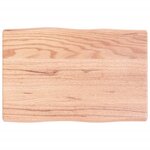 vidaXL Dessus de table bois massif traité bordure assortie