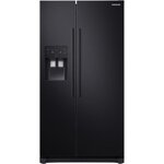 Samsung rs50n3503bc-réfrigérateur américain-501 l (357 + 144 l)-froid ventilé--l 91 2 x h 178 9 cm-noir