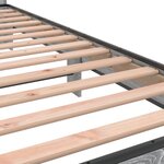 vidaXL Cadre de lit sonoma gris 100x200 cm bois d'ingénierie et métal