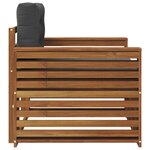 vidaXL Canapé d’extérieur Bois d'acacia massif et polyester