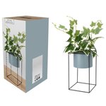 H&S Collection Plante artificielle en pot avec support en métal 44 cm