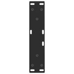 vidaXL Pieds de table basse en forme de V 2 pièces Noir 28 x (42-43 3) cm Acier