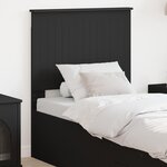 vidaXL Tête de lit avec tête de lit Chêne noir 75 cm Bois d'ingénierie