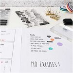 Bloc acrylique - tampons transparents - bullet journal