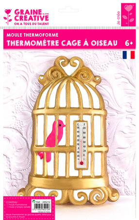 Moule thermoformé thermomètre Cage à oiseaux