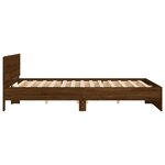 vidaXL Cadre de lit avec tête de lit chêne marron 180x200 cm