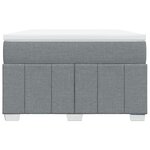 vidaXL Sommier à lattes de lit avec matelas Gris clair 120x200cm Tissu