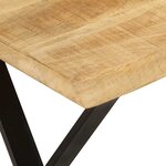 vidaXL Banc avec bord vivant 105 cm bois de manguier massif