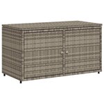vidaXL Armoire de rangement jardin gris 110x55x60 5 cm résine tressée