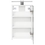vidaXL Armoire Miroir de Salle de Bain Blanc 30 x 10 5 x 50 cm