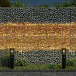 vidaXL Pierres de Jardin Marron 12 cm Verre
