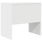 vidaXL Bureau blanc 80x50x76 cm en bois reconstitué