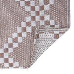 Vidaxl tapis d'extérieur marron 190x290 cm pp