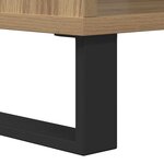 vidaXL Table basse chêne artisanal 60 x 50 x 40 cm Bois d'ingénierie