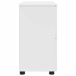 vidaXL Cabinet de salle de bain avec tiroir Blanc 76 5 x 35 x 64 cm