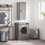 vidaXL Armoire murale sonoma gris 34 5x34x90 cm