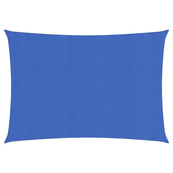 vidaXL Voile d'ombrage 160 g/m² rectangulaire bleu 2 5x5 m PEHD