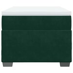 vidaXL Sommier à lattes de lit avec matelas Vert foncé 90x200 cm