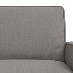 vidaXL Canapé 2 Pièces Taupe 182 x 80 x 82 cm tissu