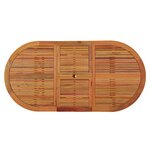 vidaXL Table de jardin 200x100x75 cm Bois d'eucalyptus solide
