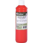 Flacon de 500 ml de peinture acrylique O'COLOR rouge vif