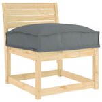 vidaXL Coussin Anthracite 50 x 50 x 12 cm Tissu Oxford