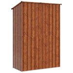 vidaXL Cabanons de jardin Marron 140 5 x 74 x 200 cm Métал