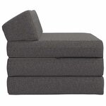 vidaXL Canapé-lit pliable Gris clair 200 x 70 x 10 cm Tissu