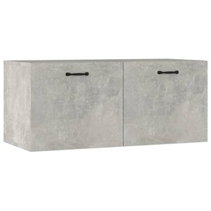 vidaXL Armoire murale gris béton 80x36 5x35 cm bois d'ingénierie