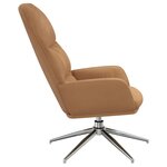 vidaXL Chaise de relaxation Taupe Similicuir daim