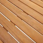 vidaXL Table de jardin 140x80x74 cm Bois d'acacia massif