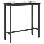 vidaXL table Chêne noir 100 x 40 x 100 5 cm Bois d'ingénierie et acier
