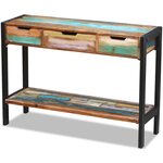 vidaXL Buffet 3 tiroirs Bois de récupération massif