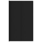 vidaXL Tapis de tente 400x600 cm Noir