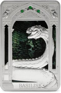 Pièce de monnaie en Argent 2 Dollars g 31.1 (1 oz) Millésime 2025 Harry Potter Magical Creatures BASILISK
