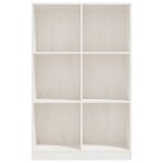 vidaXL Bibliothèque Blanc 70x33x110 cm Bois de pin massif