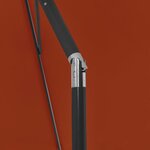 vidaXL Parasol de plage terre cuite 180x120 cm