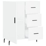vidaXL Buffet blanc 69 5x34x90 cm bois d'ingénierie
