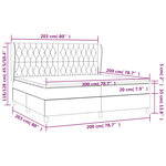 vidaXL Sommier à lattes de lit et matelas Bleu foncé 200x200cm Velours