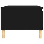 vidaXL Table basse Noir 90x50x36 5 cm Bois d'ingénierie